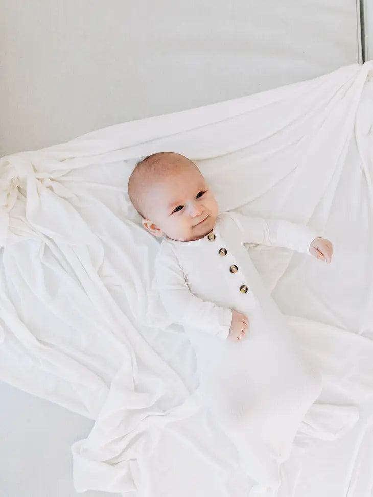 LOU LOU AND COMPANY WREN RIBBED SWADDLE BLANKET