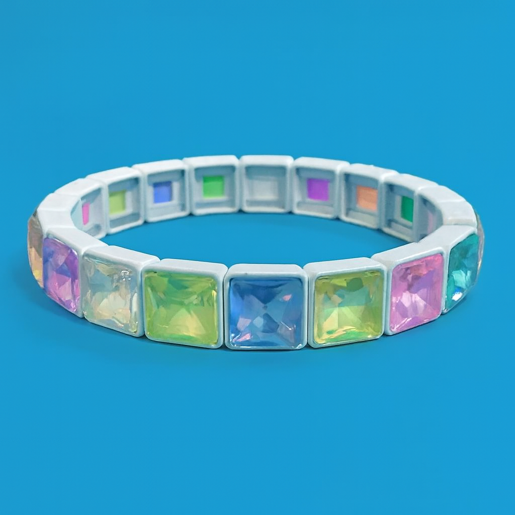 LIBBY ENAMEL STRETCH BRACELET COLORFUL