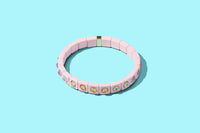 MAEVE ENAMEL STRETCH BRACELET BLUSH