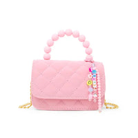 ZOMI GEMS PEARL HANDLE MEASSAGE CHARM HANDBAG