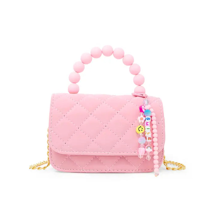 ZOMI GEMS PEARL HANDLE MEASSAGE CHARM HANDBAG