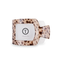 Square Flat Hair Clip Med. Blonde Tortoise