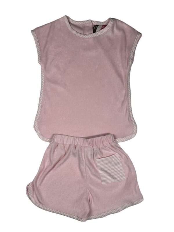 BANANA SPLIT LUNA TERRY SHORT SET PINK