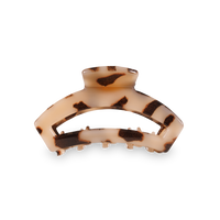 Open Hair Clip Tiny Blonde Tortoise