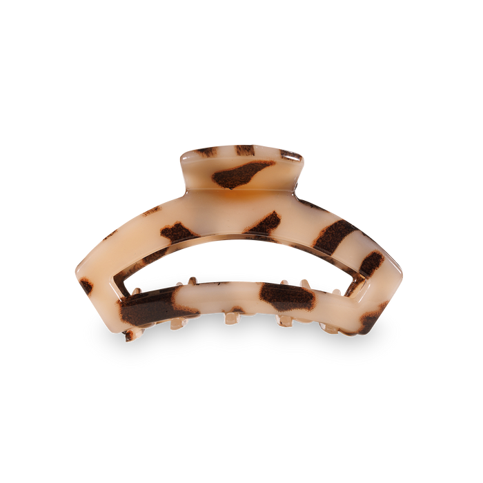 Open Hair Clip Tiny Blonde Tortoise