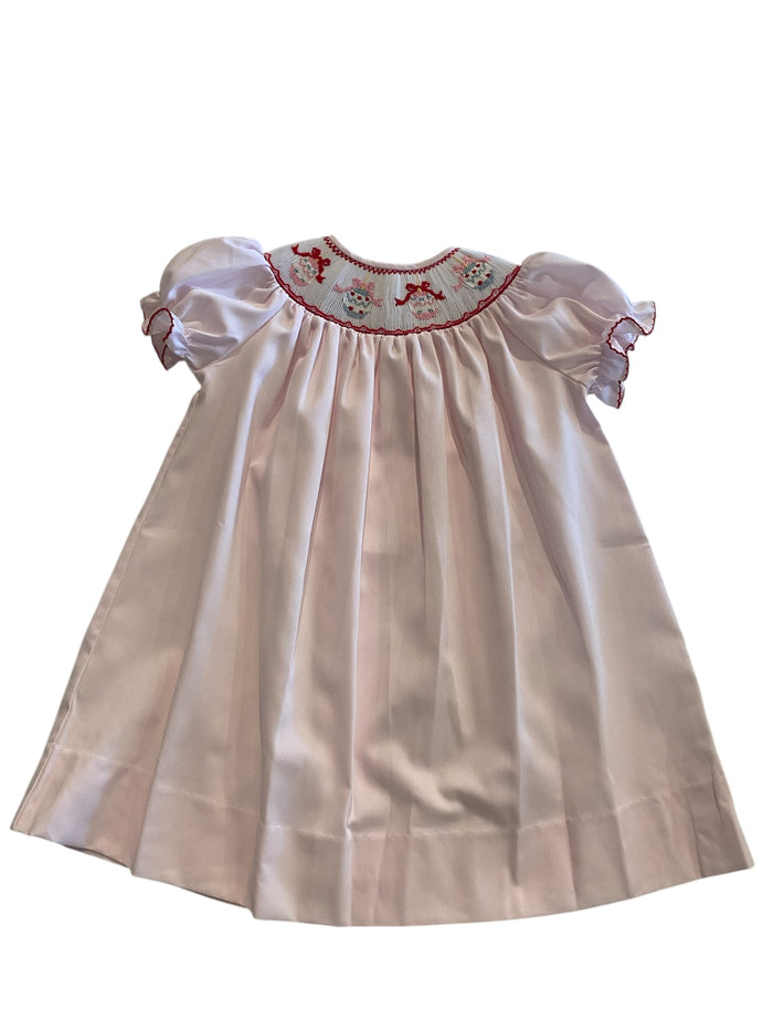 LULU BEBE SMOCKED BISHOP DRESS ORNAMENTS