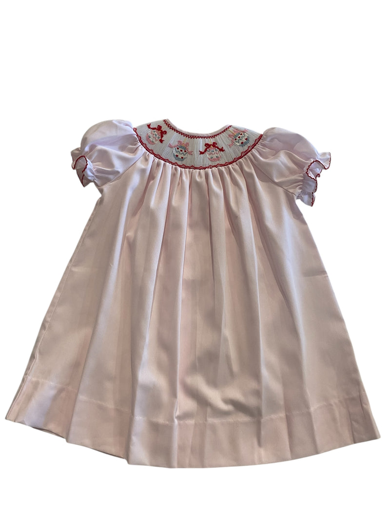 LULU BEBE SMOCKED BISHOP DRESS ORNAMENTS