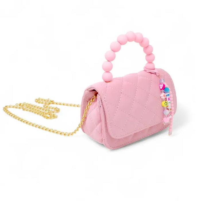 ZOMI GEMS PEARL HANDLE MEASSAGE CHARM HANDBAG