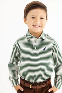 TBBC Prim & Proper Polo Grier Green Palmetto Pearl Stone