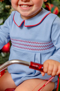 TBBC Long Sleeve Bradford Bubble Barrington Blue/Richmond Red