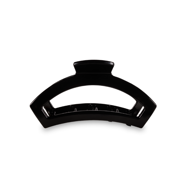 Open Hair Clip Small Jet Black
