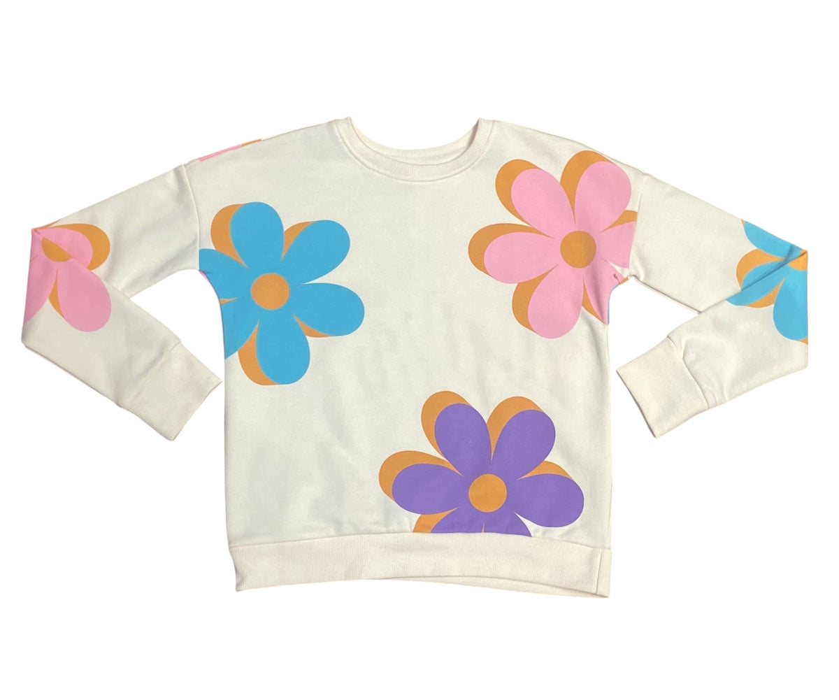 SWEET SOUL ALL OVER FLOWERS SWEATSHIRT
