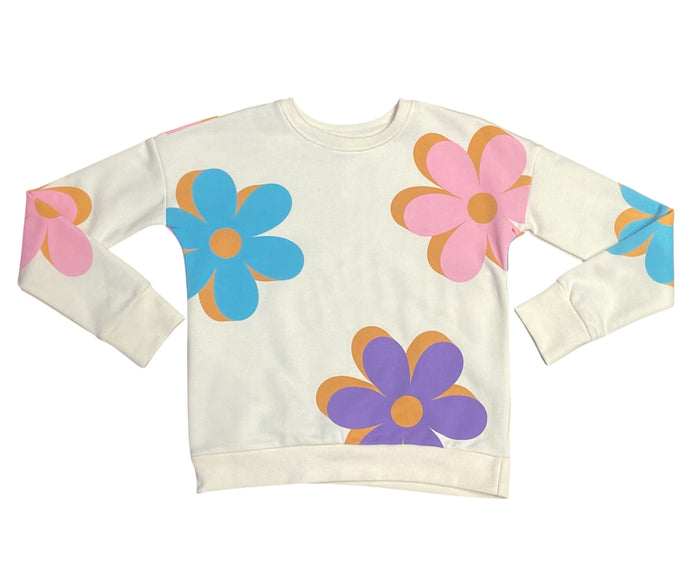 SWEET SOUL ALL OVER FLOWERS SWEATSHIRT