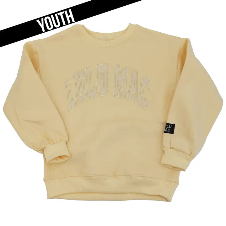 LULU MAC KIDS BUTTER SWEATSHIRT