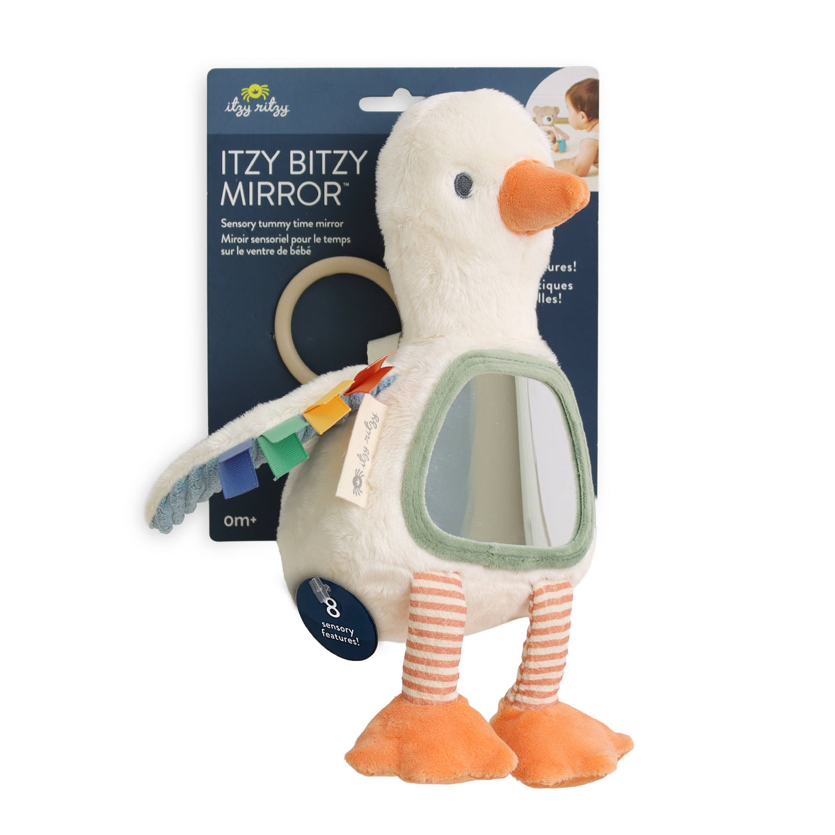 Itzy Bitzy Mirror™ Sensory Tummy Time Mirror Goose