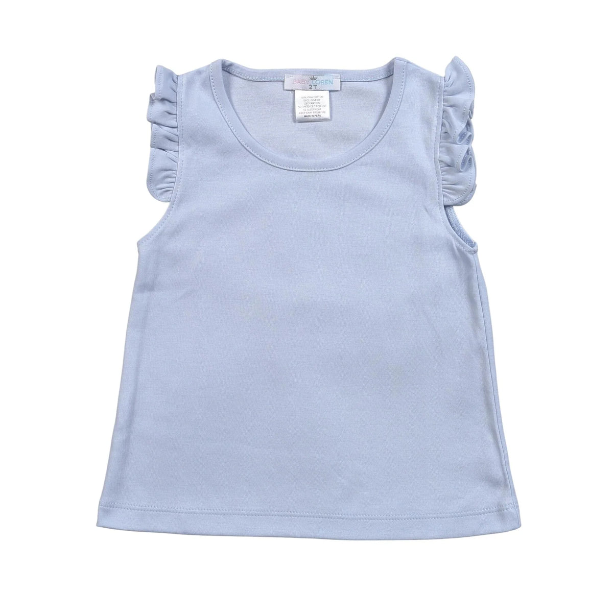 BABY LOREN BLUE BUTTERFLY SLEEVES TOP