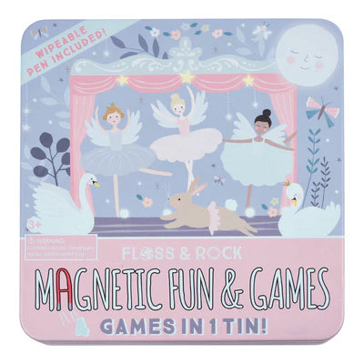 FLOSS & ROCK ENCHANTED MAGNETIC GAMES TIN