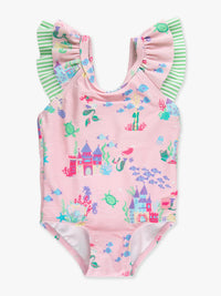 ATLANTIS MERMAIDS BOW V-BACK ONE PIECE SWIMSUIT