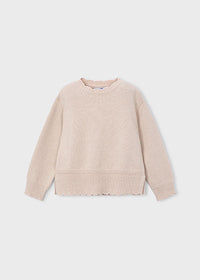 Beige sweater on a light gray background