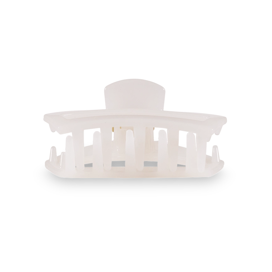 TELETIES OPEN COCONUT WHITE TINY HAIR CLIP