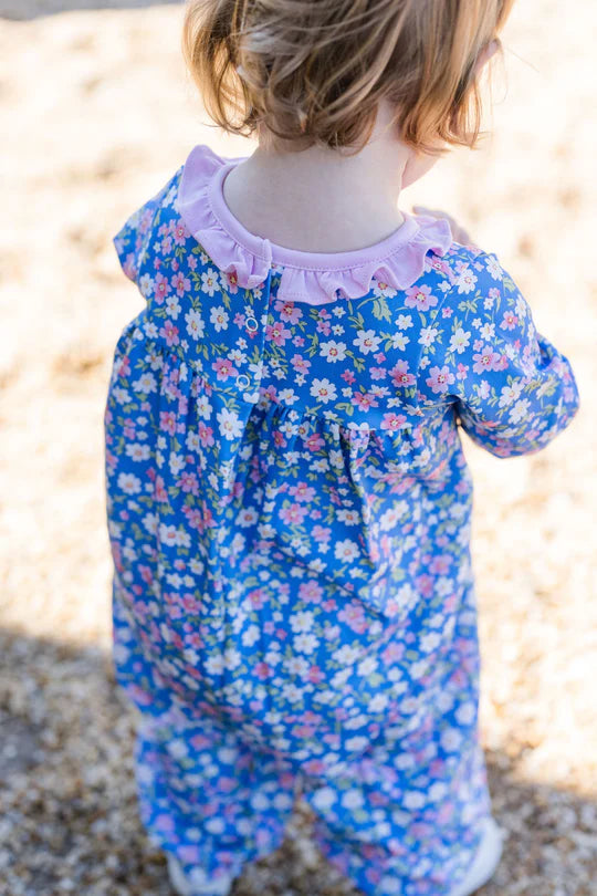 JAMES & LOTTIE LILA LONG BUBBLE FALL FLORAL KNIT