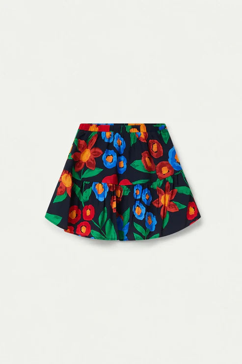 COMPANIA FANTASTICA MULTI COLOR FLORAL PRINT SKIRT