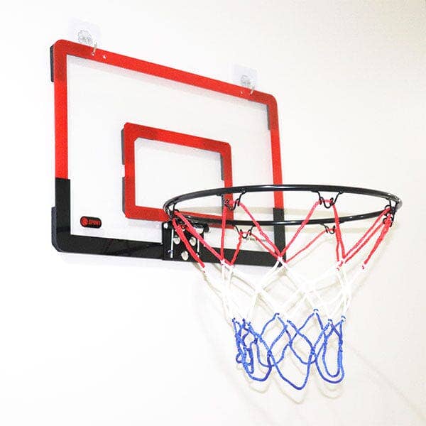 STEALTH DUNK SILENT BASKETBALL INDOOR HOOP WITH CLEAR BACKBOARD