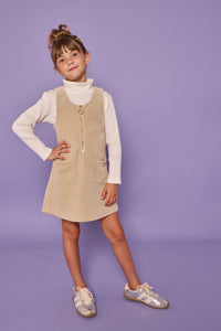 Retro Jumper Stone Herringbone Corduroy