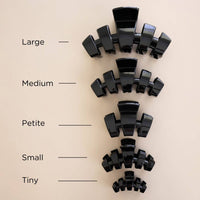 Classic Jet Black Petite Claw Clip