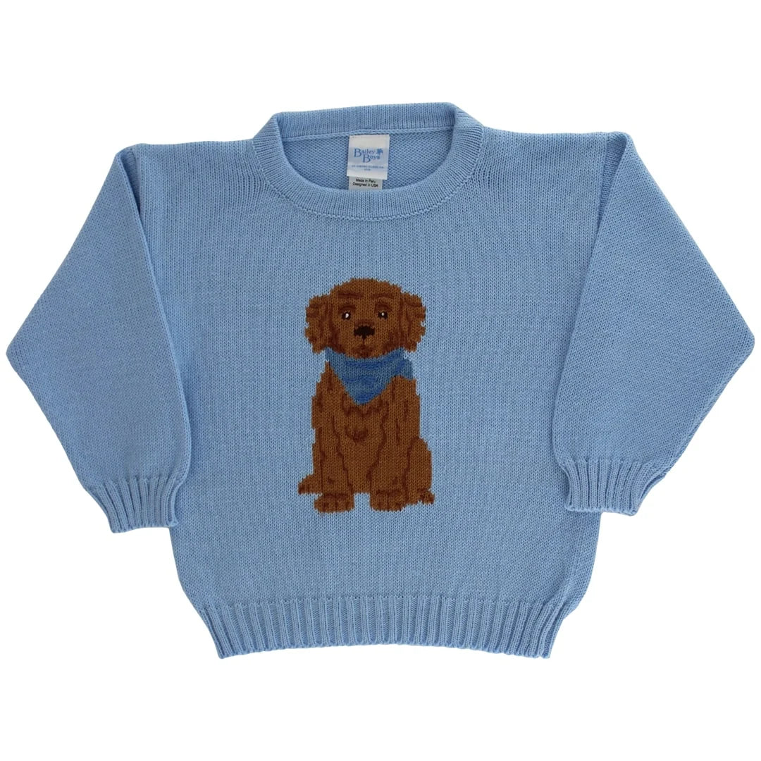 Crewneck Sweater Doodle Light Blue