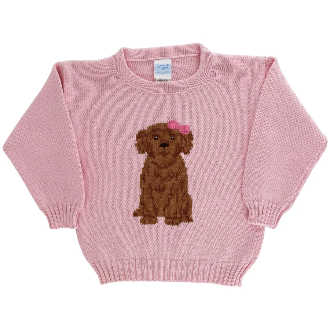 Crewneck Sweater Doodle Pink