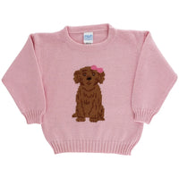 Crewneck Sweater Doodle Pink