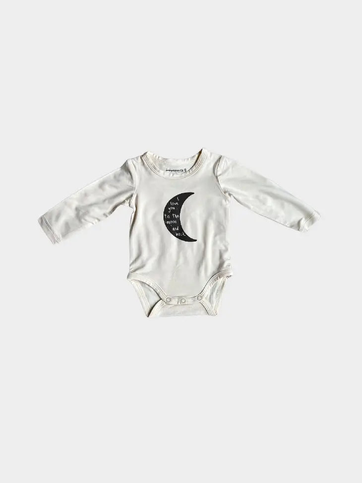 BABY SPROUTS LS BODYSUIT I LOVE YOU TO THE MOON AND BACK