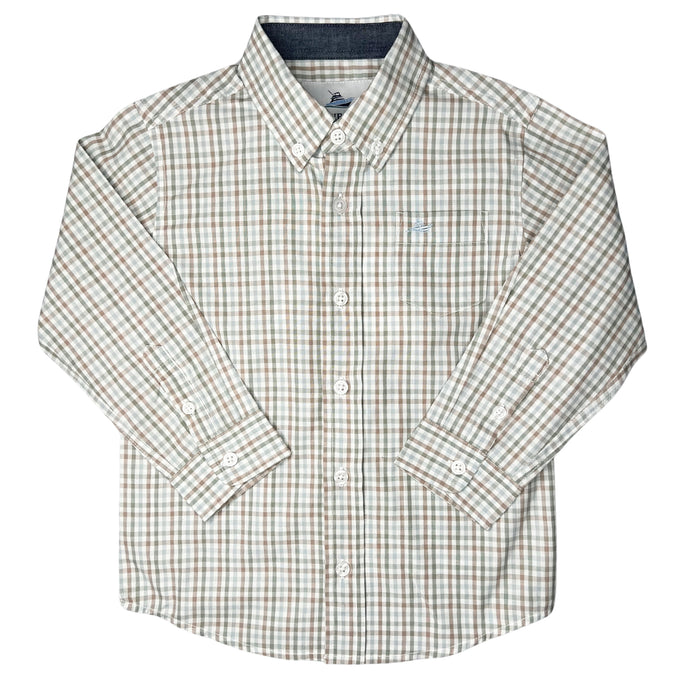 SOUTHBOUND LS DRESS SHIRT GREEN/SHAWDOW
