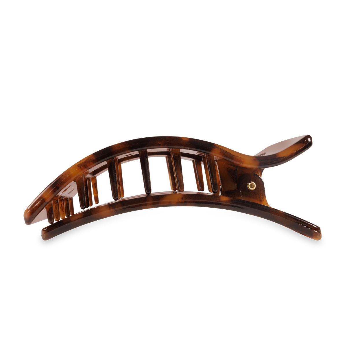 Flat Rectangle Hair Clip Large Tortoise