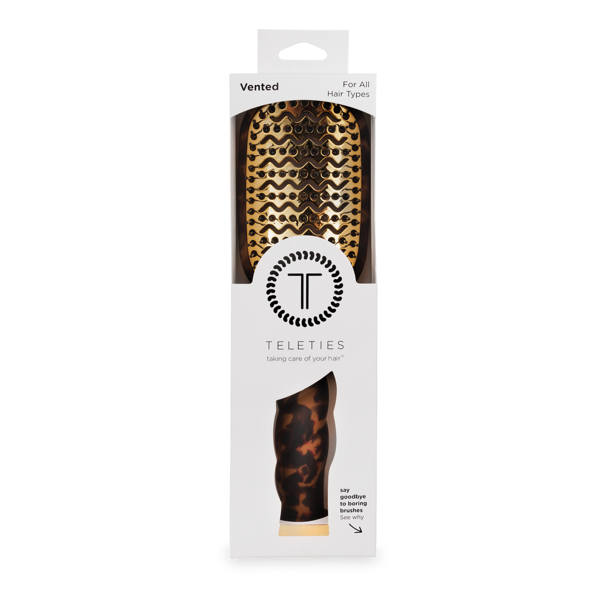 Vented Hair Brush Tortoise