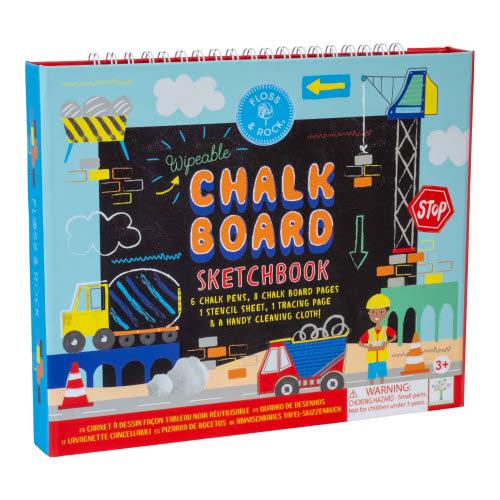 FLOSS & ROCK CONSTRUCTION CHALKBOARD SKETCH BOOK