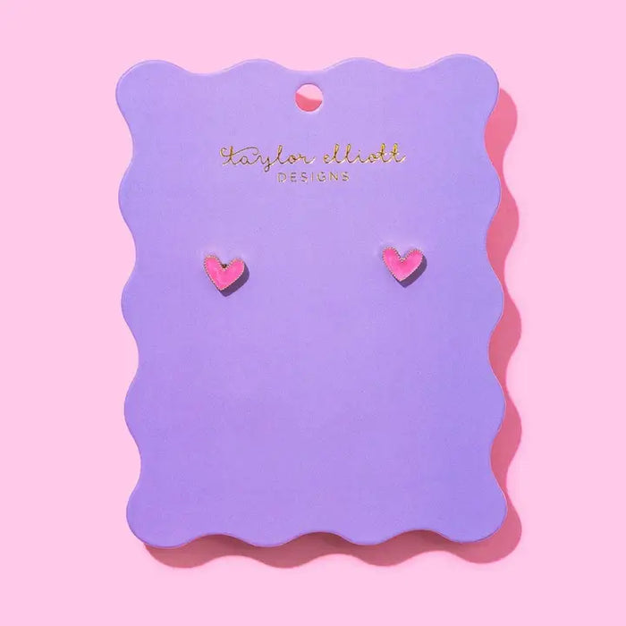 HARRISON HEART STUD EARRINGS