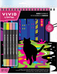 Momenta BRVV Velvet Neon Marker Spiral Pad Cat in the City