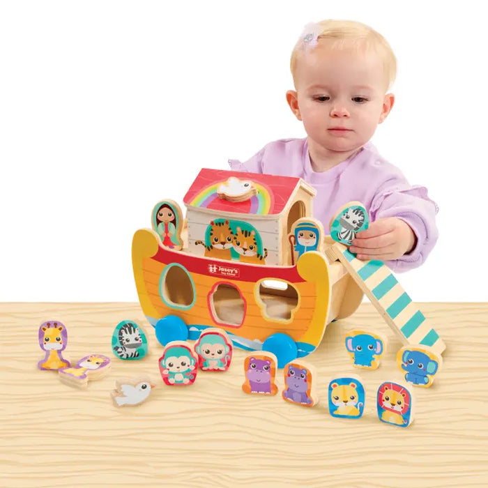 NOAHS ARK WOODEN SORT AND MATCH