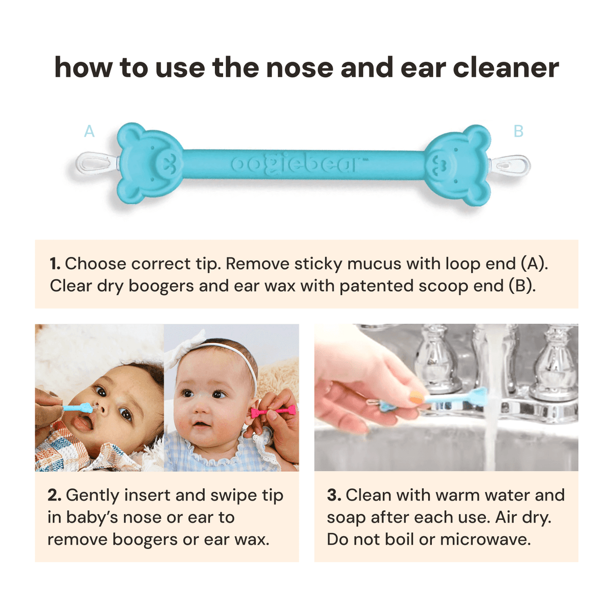 Oogiebear Baby Booger and Ear Wax Picker