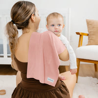 COMFY CUBS BOLD BLUSH COTTON BURP CLOTH 6 PACK