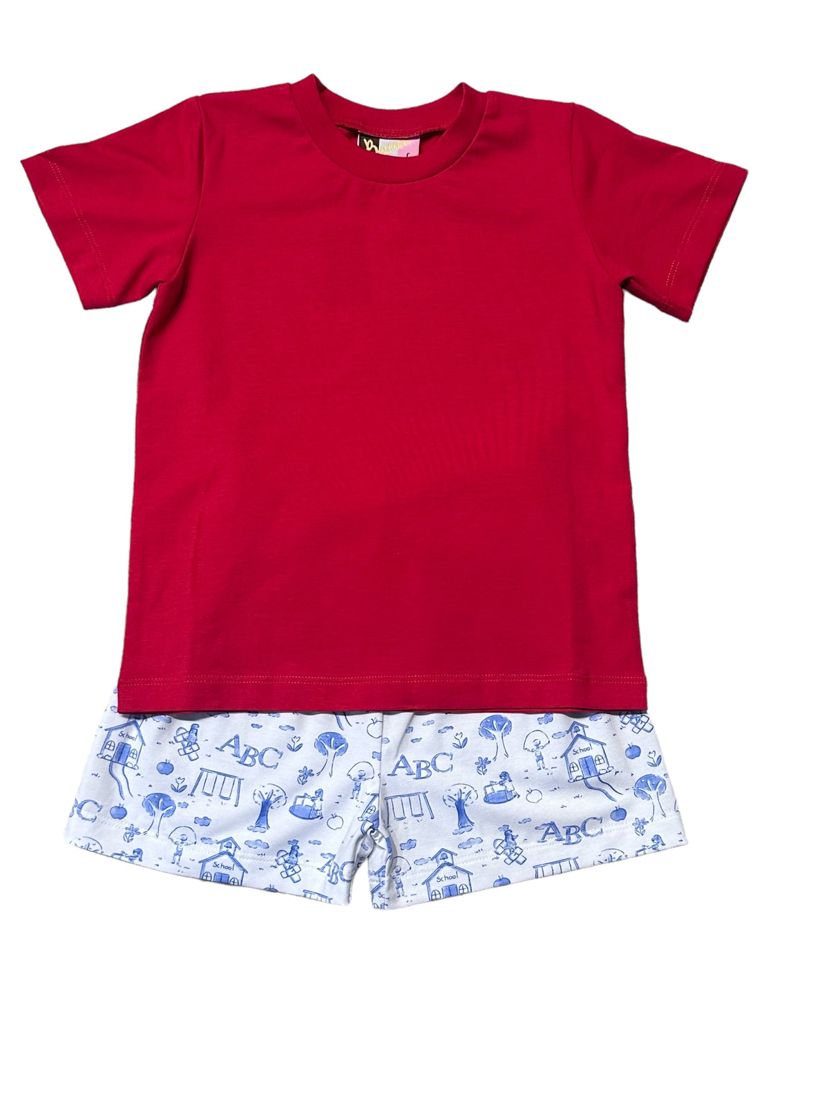 BANANA SPLIT SCHOOL YARD FUN BOYS SHORT SET