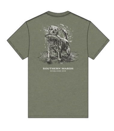 YOUTH SEAWASH TEE SHAKE AND RELEASE BRIGADE OLIVE