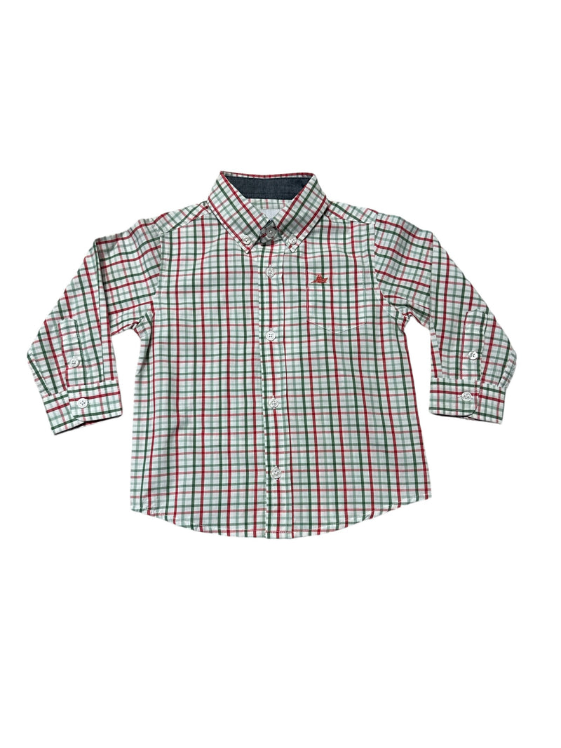 SOUTHBOUND DRESS SHIRT RED/GREEN/GREEN