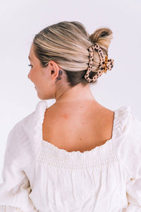 Open Hair Clip Large Blonde Tortoise