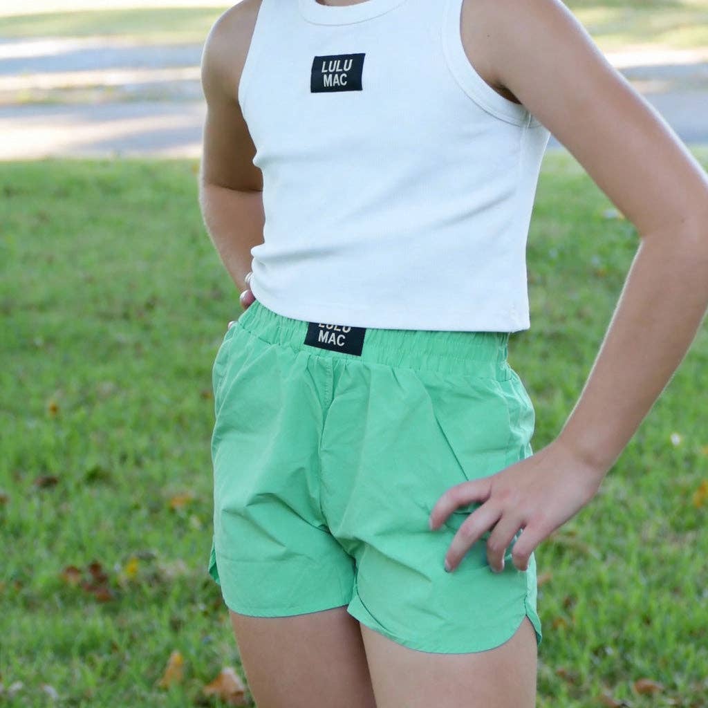 Solid Kids Shorts Mint