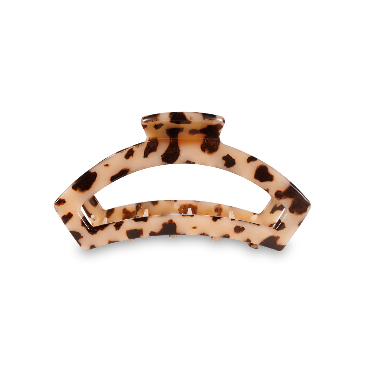 Open Hair Clip Small Blonde Tortoise