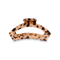 Open Hair Clip Small Blonde Tortoise