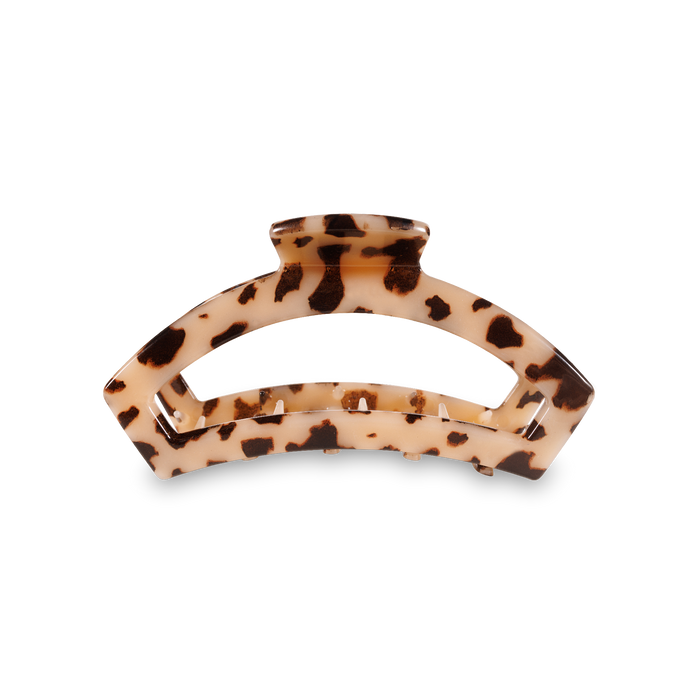 Open Hair Clip Small Blonde Tortoise